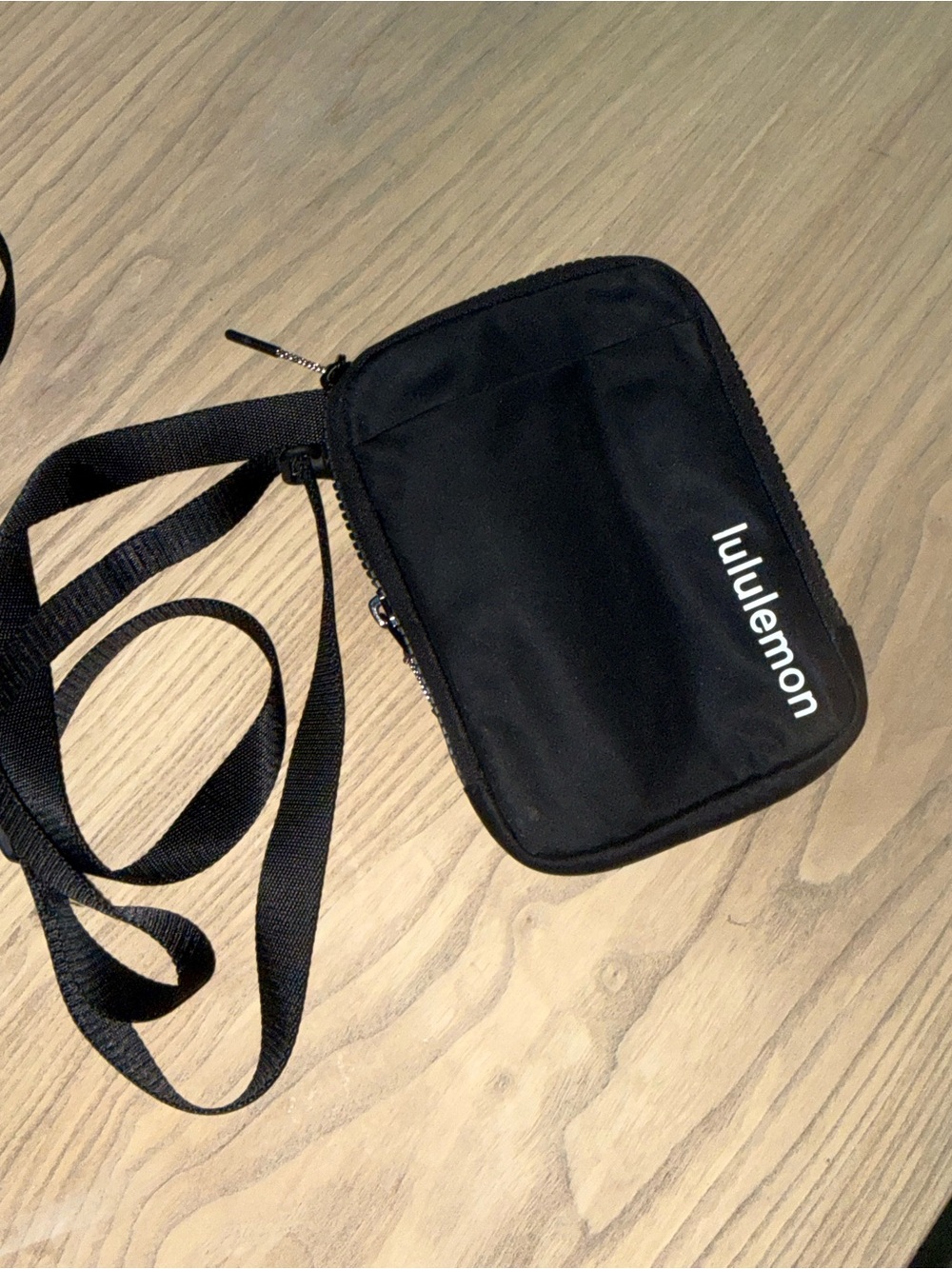 lululemon athletica Black Compact Crossbody Pouch